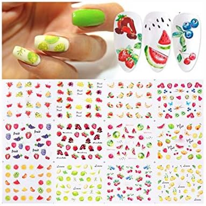 HANGQINGHENG Cactus Water Decals Nail Sticker Green Plant Leaf Watermark Flakes Slider Tattoo Nail Decoration (Color : BN829 840) image number 2