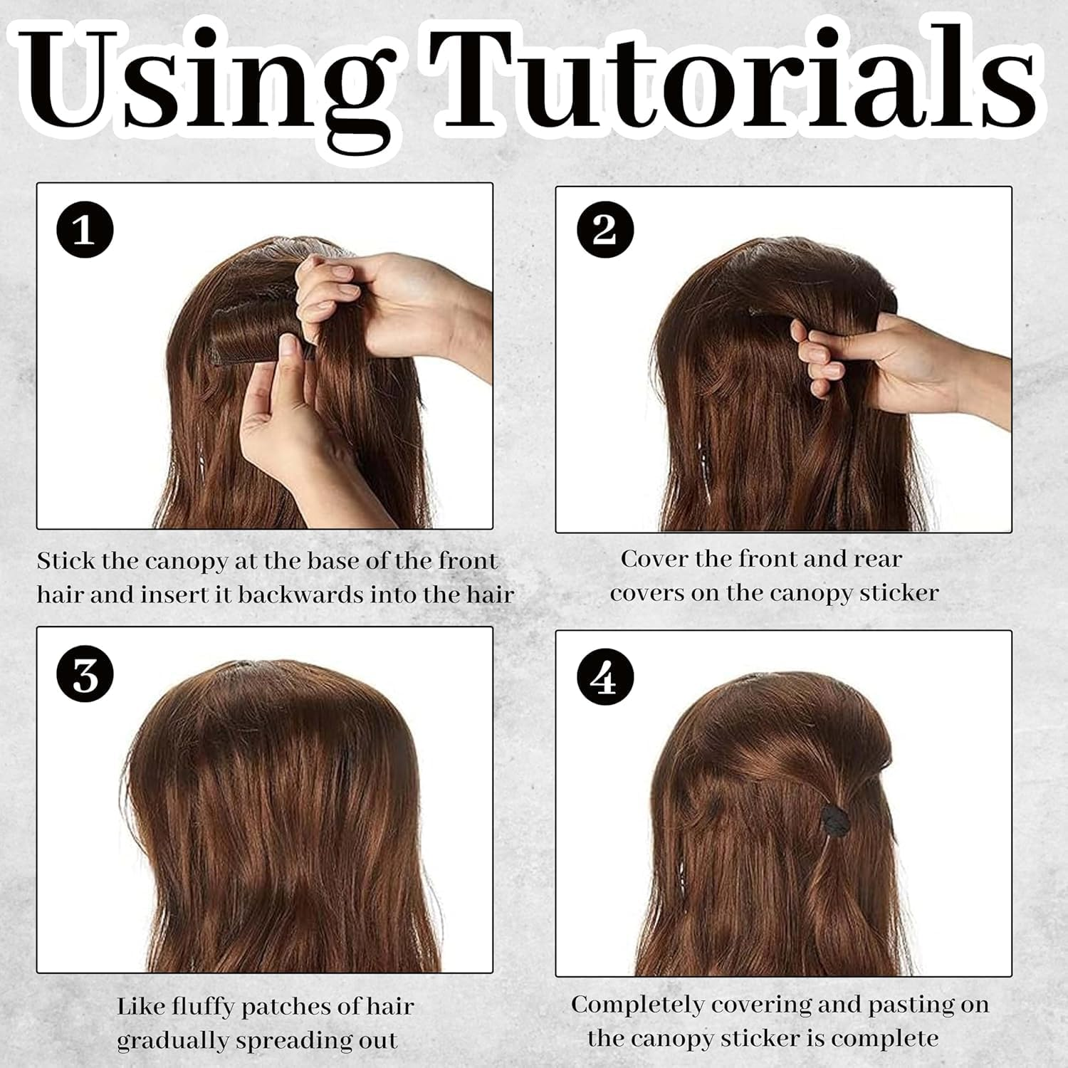 Hair Bun Invisible False Hair Clips, 4Pcs Women Volume Bump Inserts Bun False Clip, Invisible Hair Clip Bump It up Volume Hair Base Women Bump Fluffy Pad image number 1