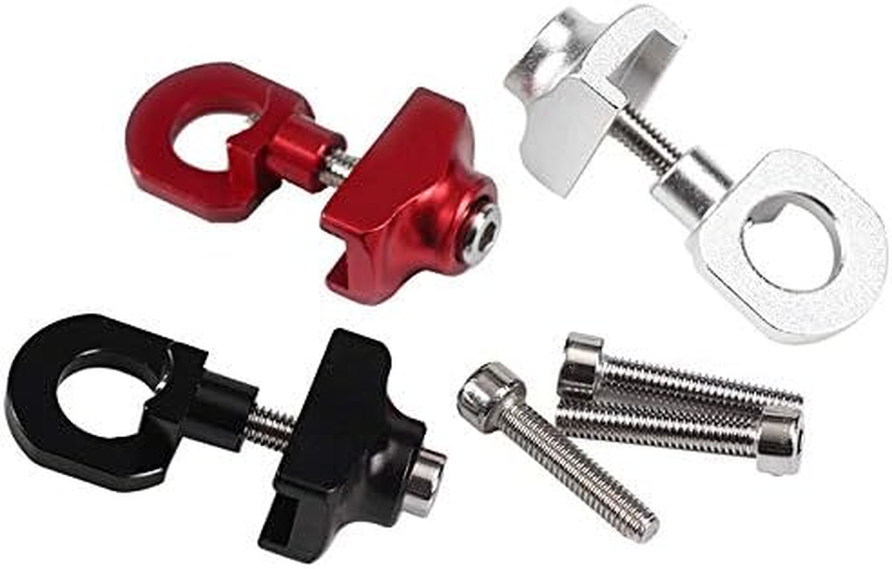 Bike Chain Tensioner Adjuster Tugs Bicycle Chain Bolt Single Speed Track Gear Bicycle Chain Tensioner image number 3