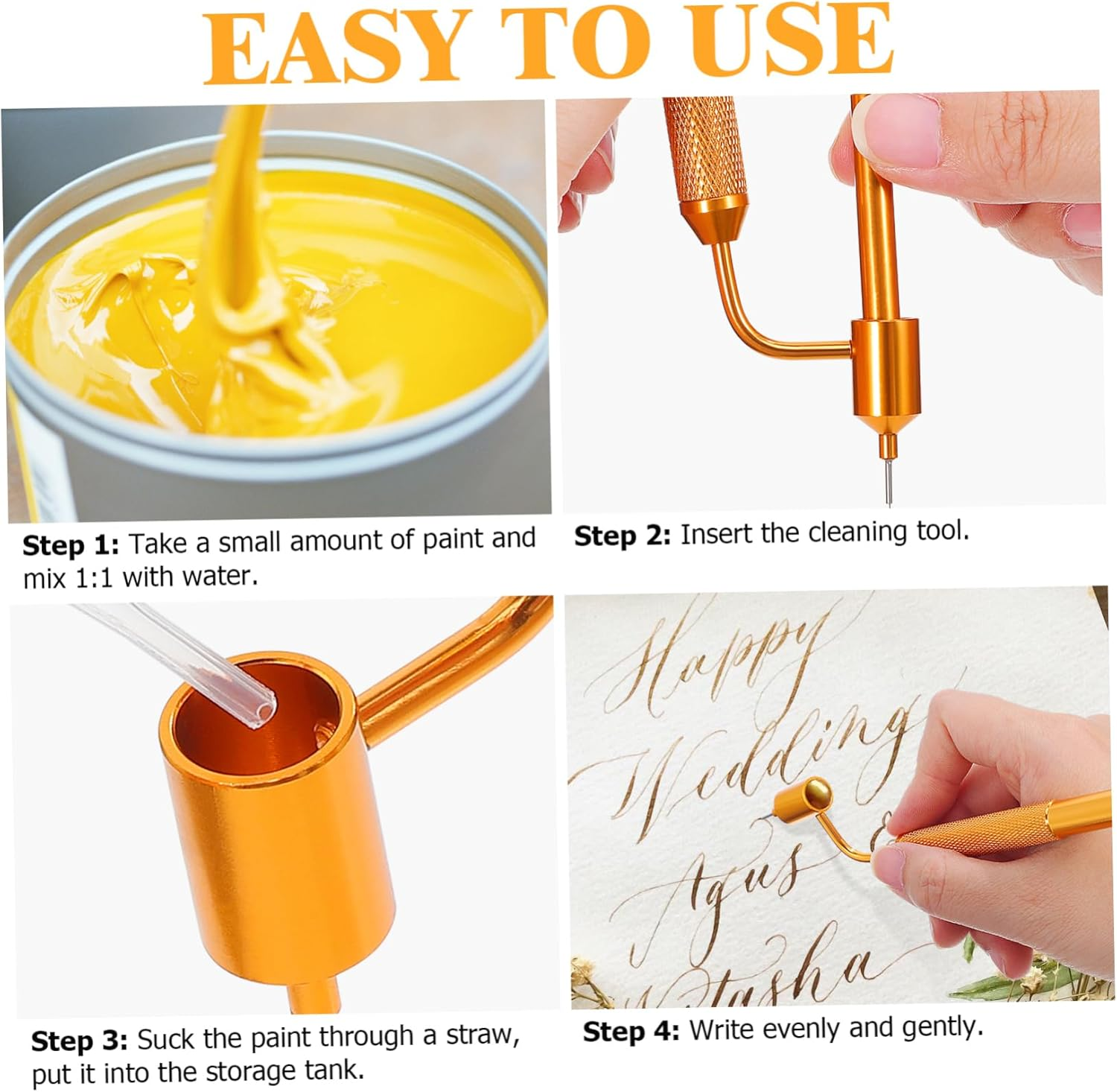 2Sets Fluid Paint Applicator Pen Scratch Repair Pen with Dropper Needle for Car Precision Detailing Refinishing for Car Repairs image number 1