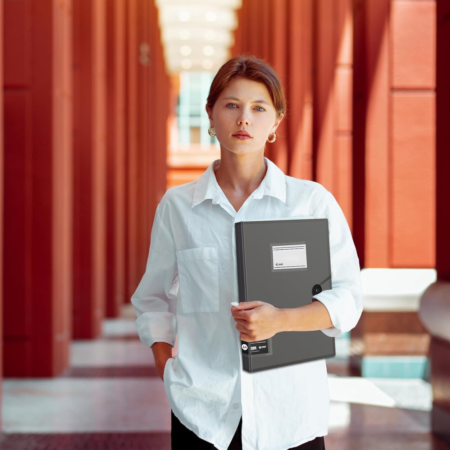 A4 Size File Document Folder Display Presentation Book Report Cover Clear Pockets Pastel Colours Durable Sleeves School Office Business Report Study Paper Storage Organiser (1, Black X 30 Pockets) - 5, Clorful X 60 Pockets image number 3