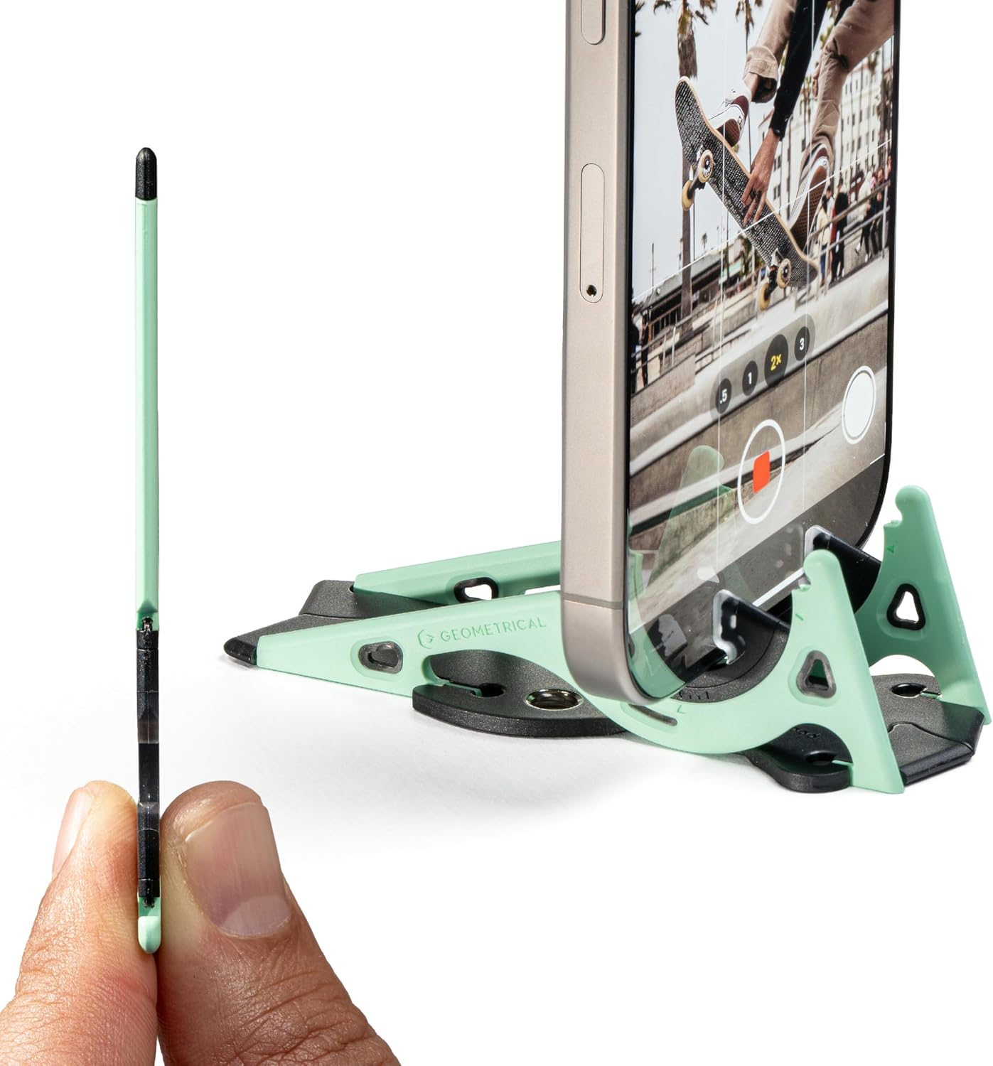 GEOMETRICAL Pocket Tripod Prov2 - Card-Size Stand, for Iphone, Blood Red Universal Kit