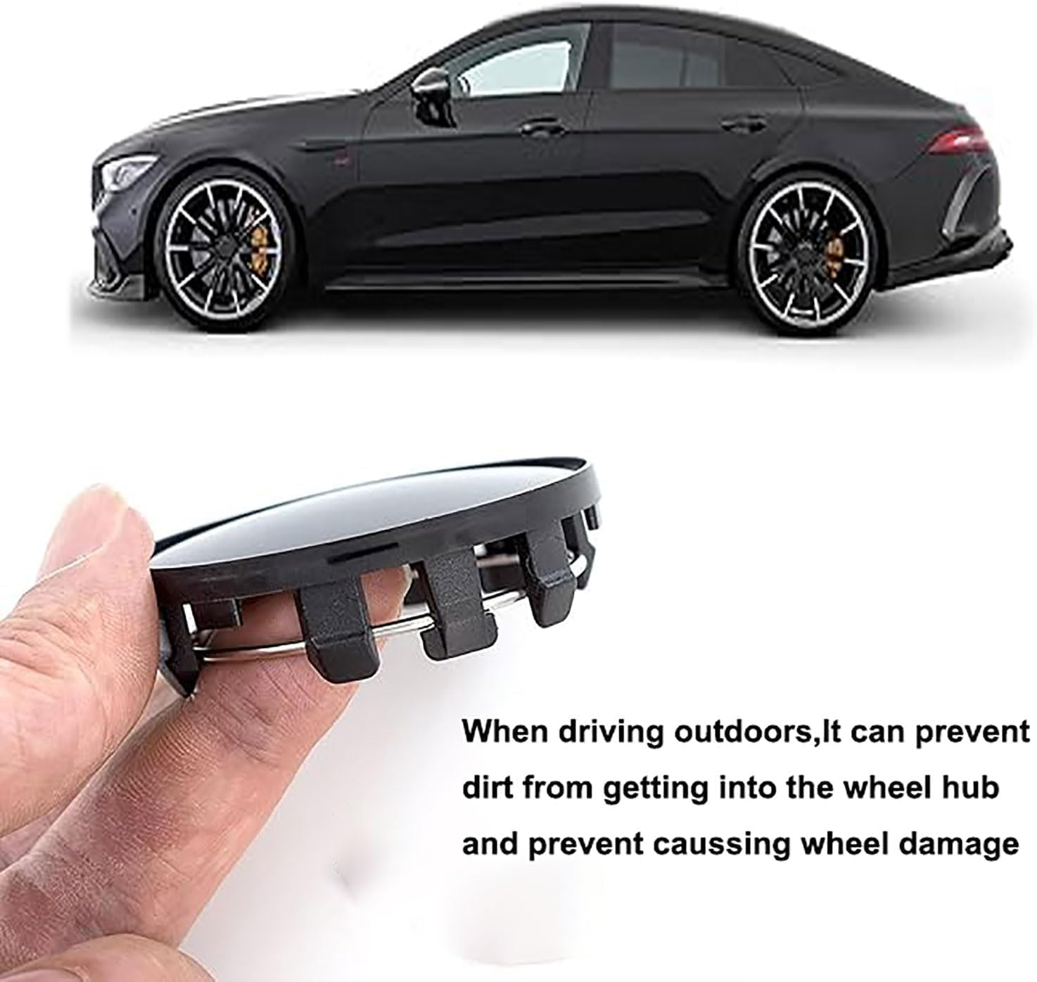 Car Wheel Hub Centre Caps, 4Pcs Universal Snap-In Rim Covers, Durable Snap-In Vehicle Rim Hub Caps, Car Wheel Centre Hub Caps Covers