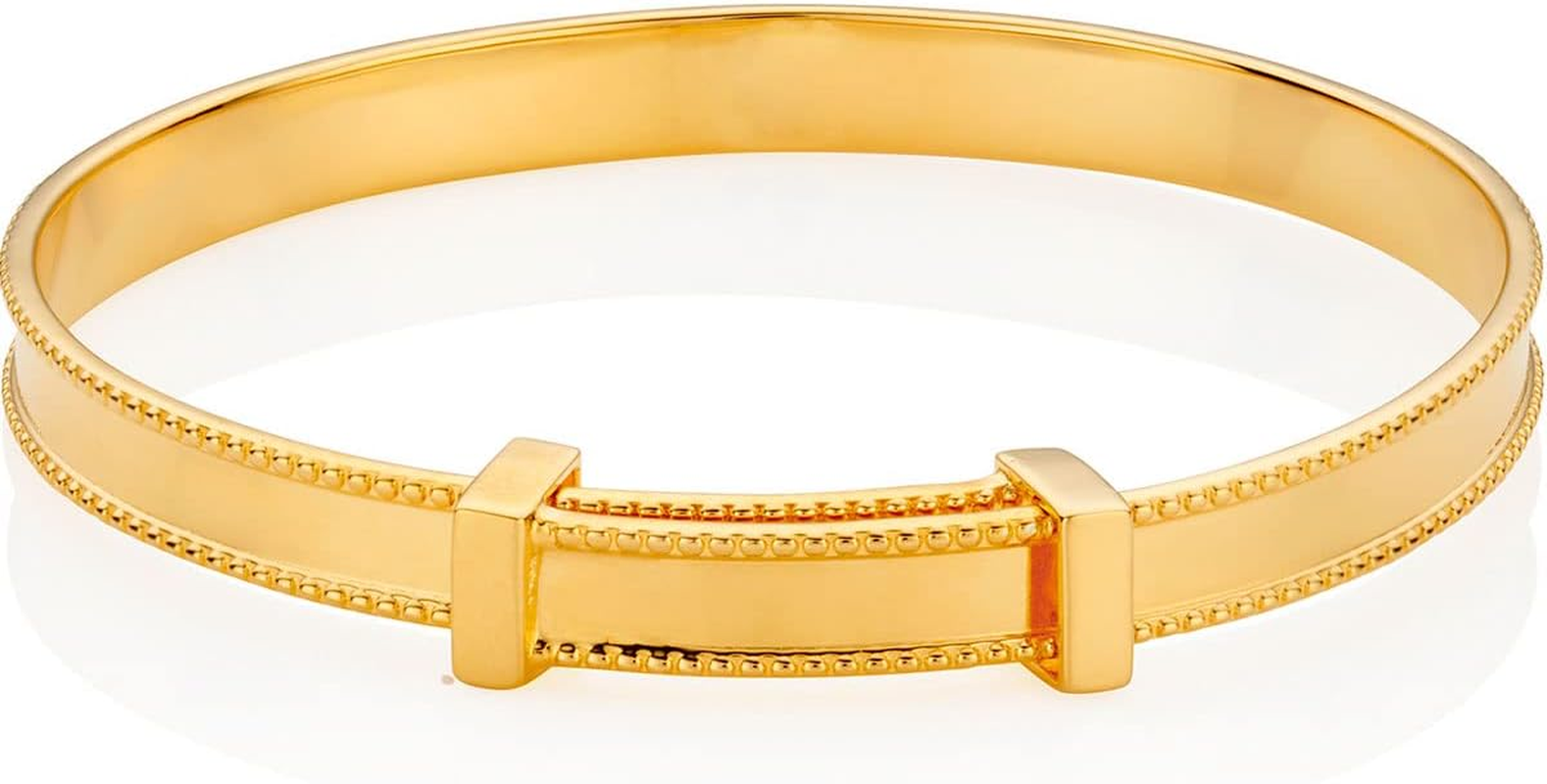 Molly Brown London 18Ct Gold Vermeil Sterling Silver Heritage Christening Bangle | Naming Ceremony Gift | Baby Bangle | 1St Birthday Gift image number 4