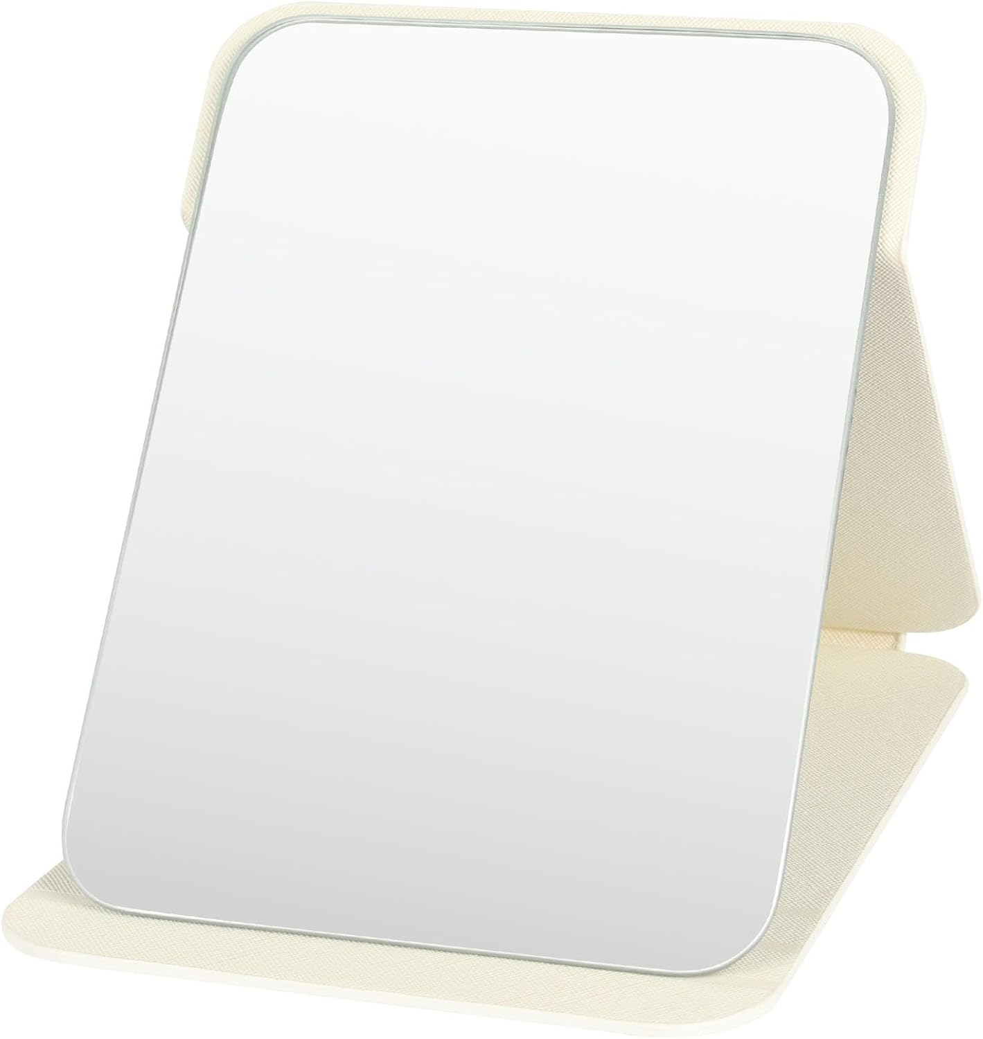 AYESY Foldable Travel Mirror, Portable Cosmetic Mirror, Compact Table Mirror, Small Mirror for Table Top, Handheld, Home and Travel Use, Multiple Adjustable Angle (Large - 25 X 17.5 Cm)
