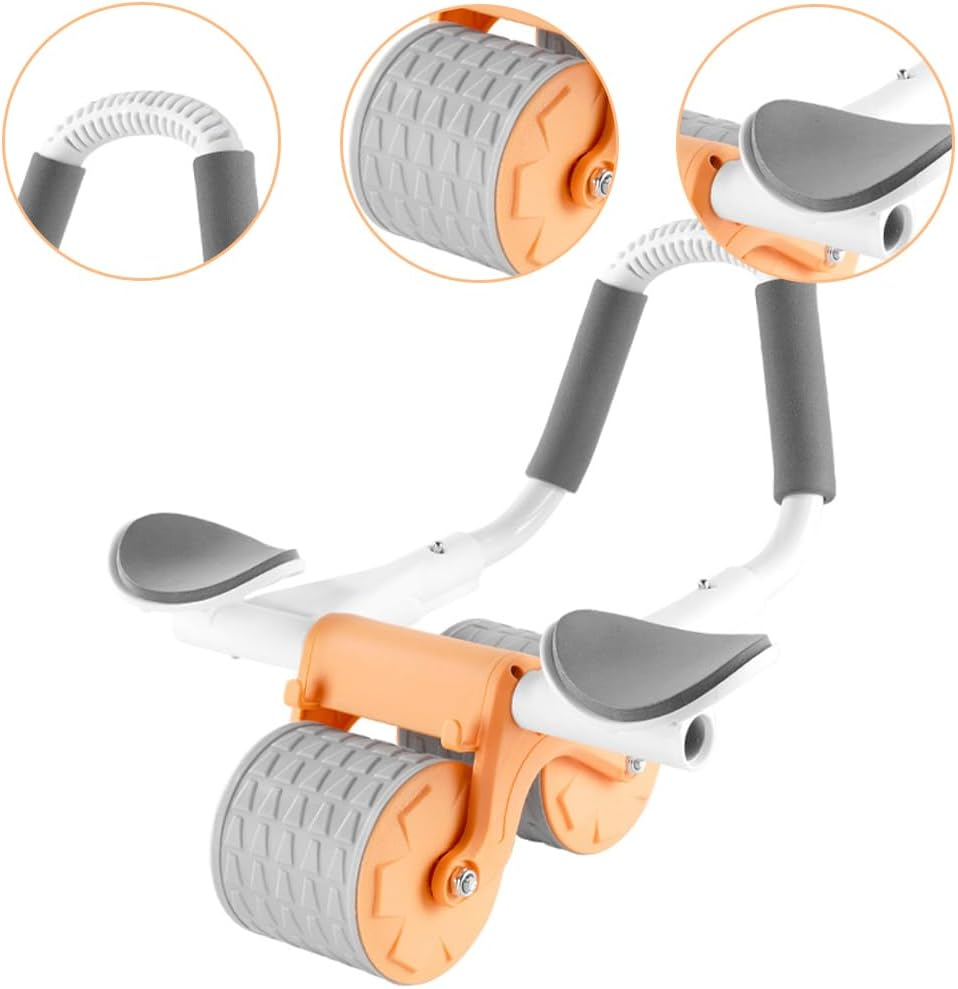 Abdominal Exercise Machine,Automatic Rebound Abdominal Wheel,Roller Core Exercise Equipment,Abdominal Workout Equipment,For Basic Workouts,Core Strengthening Trainer,For Fitness Belly Training image number 3