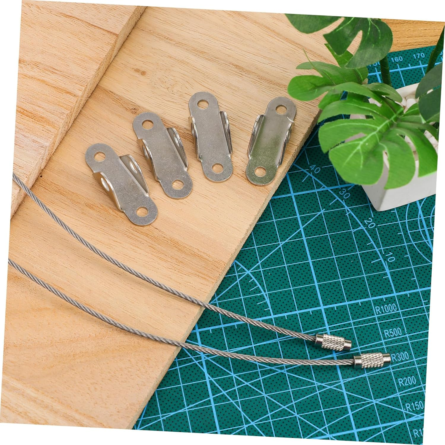 Totority 6 Pack anti Tip Furniture Anchors Wall Mount Safety Straps for Baby Proofing Earthquake Resistant Cabinet and Bookshelf Securing image number 2