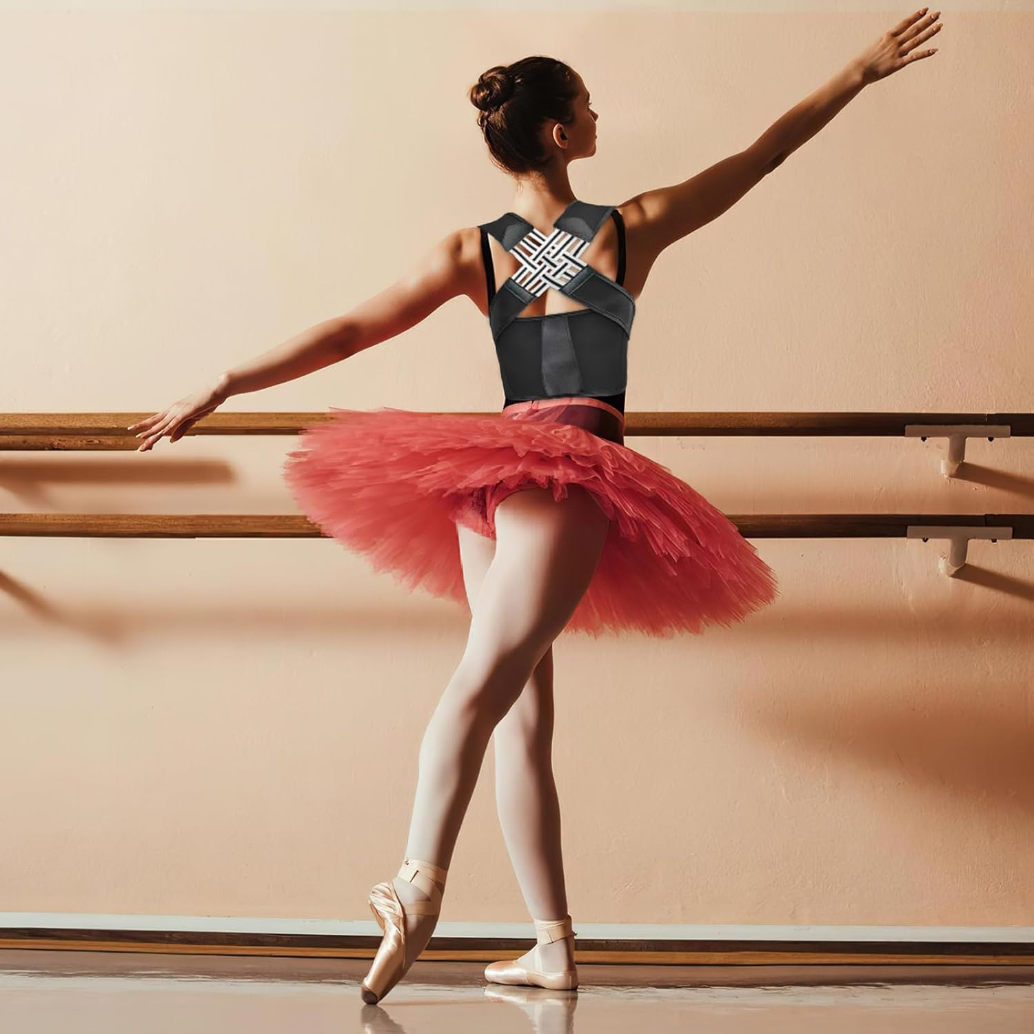 YSHIGUING Posture Corrector for Women Men, Stretchable Back Posture Corrector Belt for Relief Back Pain, Adjustable Shoulder Posture Corrector Upper Back Support for Office Home Gym (L) image number 3