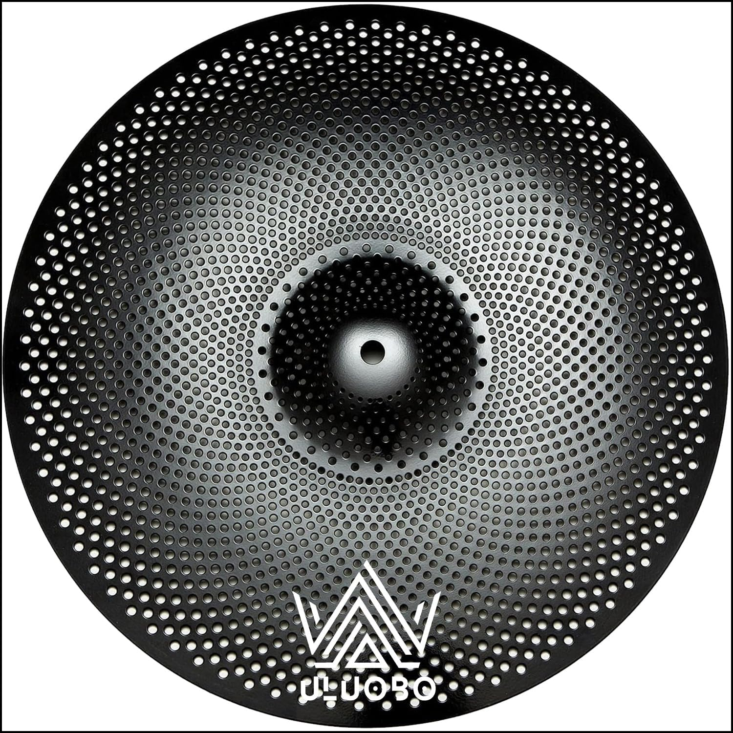 ULUOBO 13 Inch Low Volume Hi Hat Cymbals Cymbal for Quiet Practice (Black, 2 Pieces) image number 2