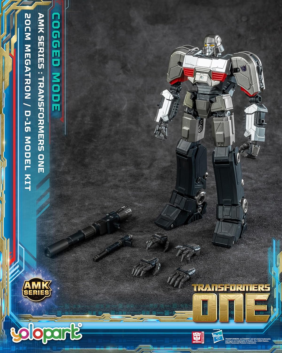Transformers ONE - 20Cm D-16 [Megatron] Cogged Mode Model Kit - AMK Series image number 1
