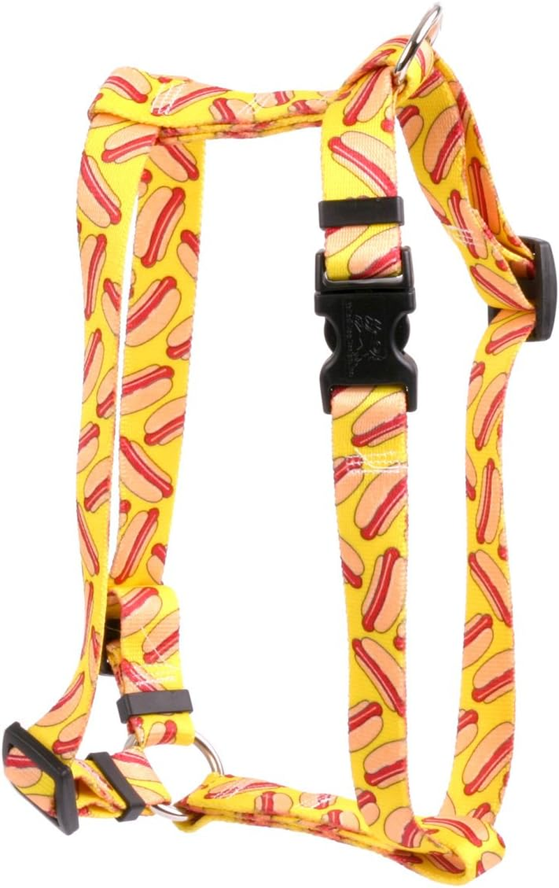 Yellow Dog Design Hot Dogs 20-Feet to 28-Feet Harness, Large