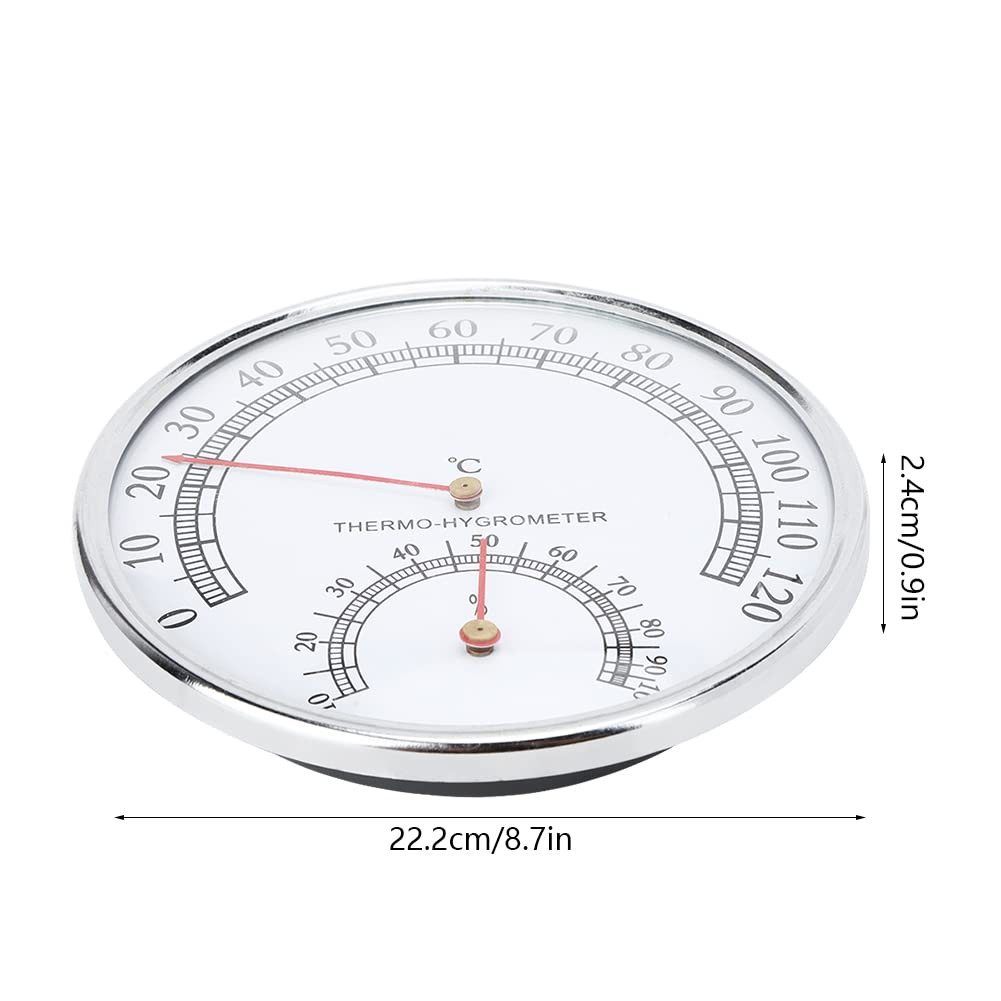 Mini Indoor Thermometer Hygrometer, 2 in 1 Sauna Temperature and Humidity Monitor Gauge Indoor Room Temperature Humidity Meter Sauna Accessories for Table, Kitchen, Office image number 4