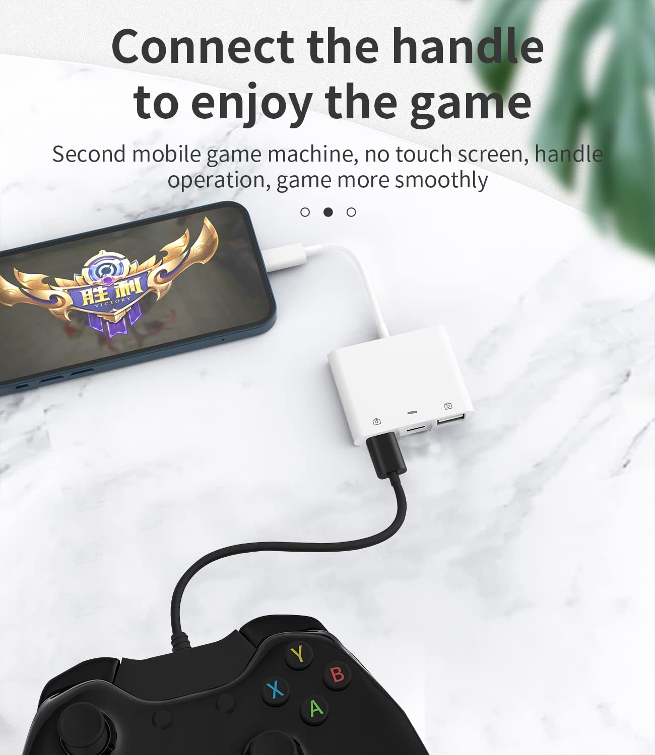 Apple Certified Lightning Male to USB Female Adapter OTG and Charger Cable for Iphone 11 12 Mini Max Pro Xs Xr X Se 7 8Plus Ipad Air a Camera Memory Stick Flash Drive Cord Converter Charging Splitter image number 6