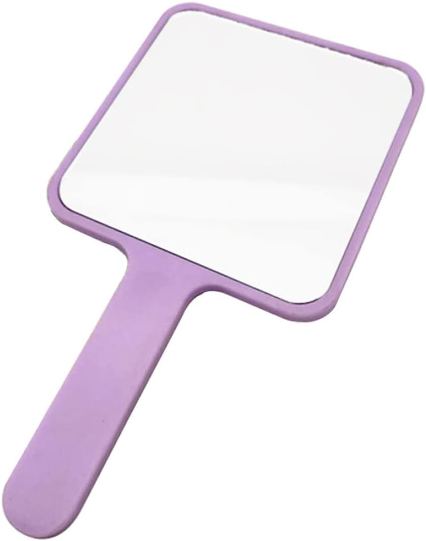 Hand Held Mirror Square Large Makeup Mirror Salon Barbers Hairdressers Tool Rose Home Office Supply