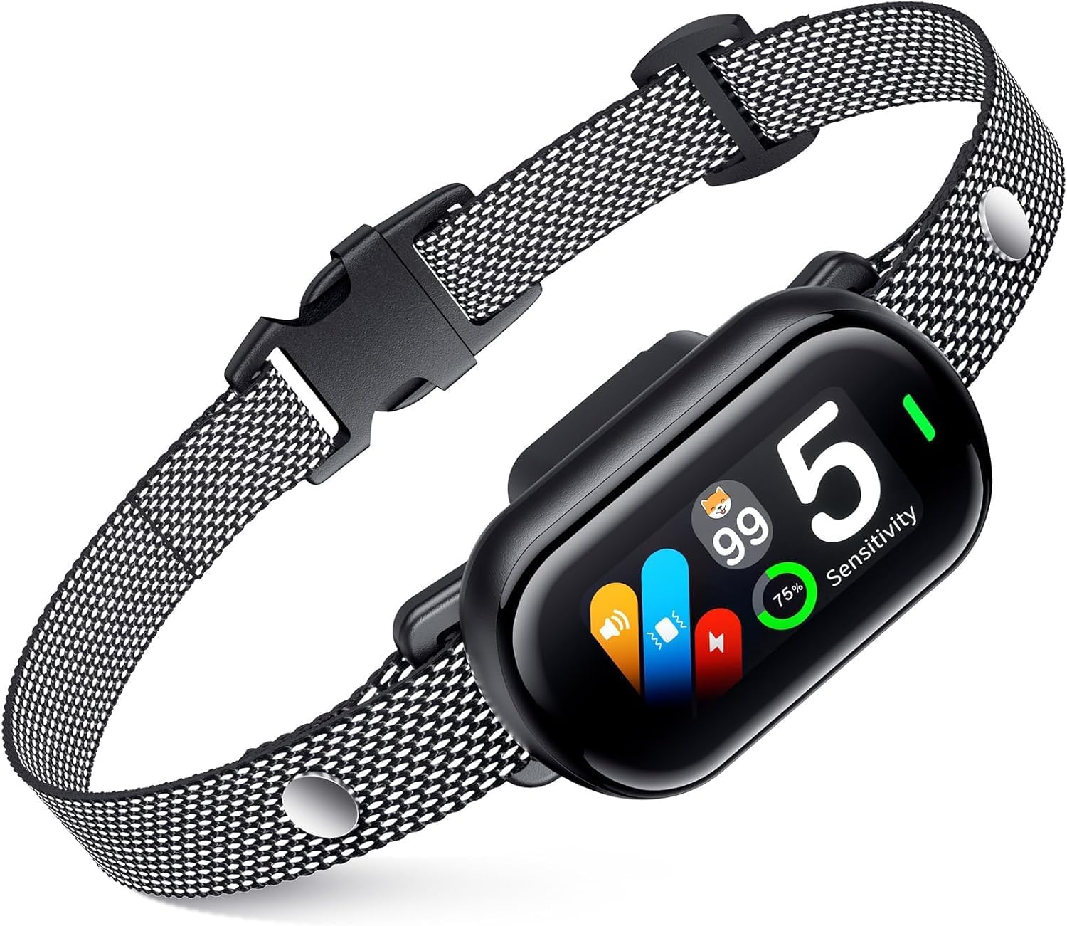 SBERAY Dog Barking Collar, Automatic Bark Collar with Beep, Vibration, 5 Sensitivity Levels, Bark Counter, Waterproof anti Shock Bark Collar for Small Medium Large Dogs 3.6-55Kg image number 1