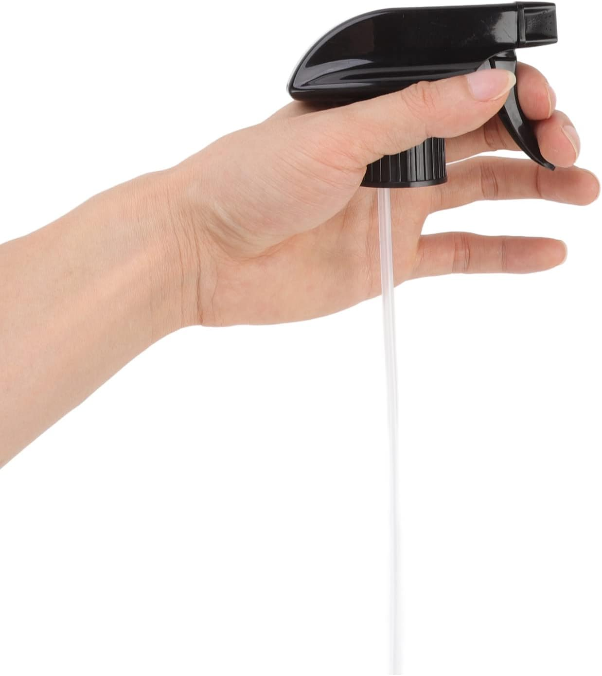 6Pcs Black Spray Bottle Replacement Mist Stream Spray Tops Home Office Supplies image number 2