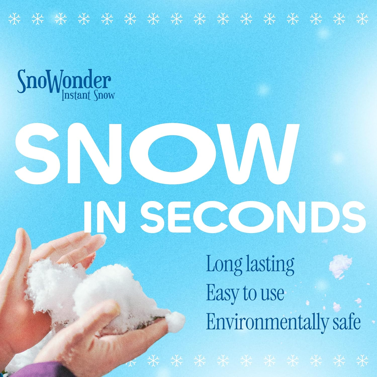 SNOWONDER Instant Snow Fake Artificial Snow, Also Great for Making Cloud Slime (240 Gallons) image number 2