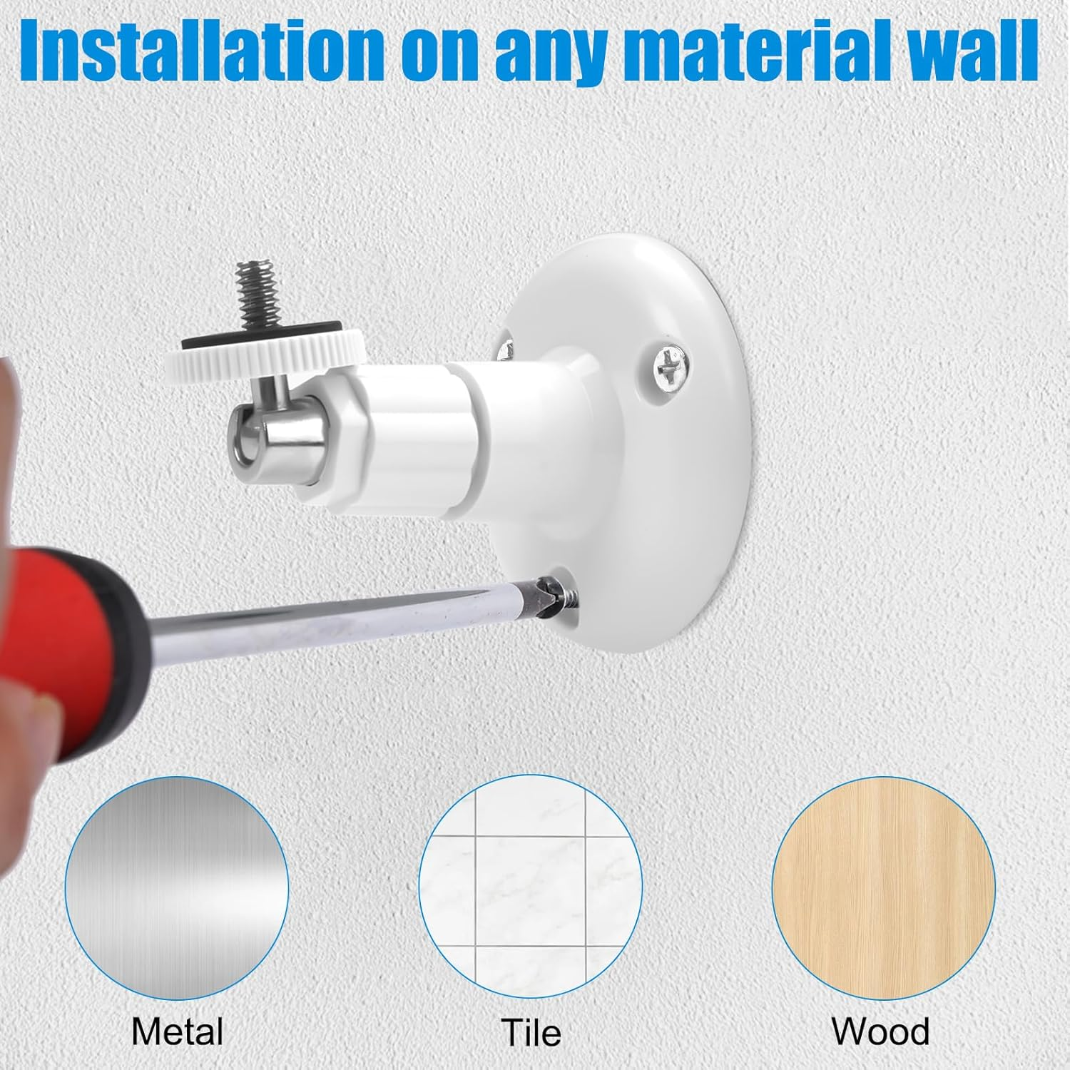 Adjustment Wall Mount Compatible with Ring Stick up Camera Ring Camera Holder Outdoor 360&deg; Adjustable Security Camera Wall Mount Ring Cam Camera Wall Mount for Arlo Arlo Pro Cam System image number 6