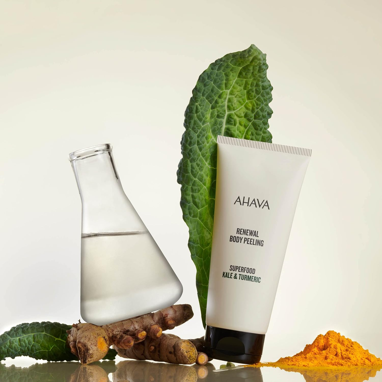 Ahava Superfood Kale & Turmeric Renewal Body Peeling 200Ml/6.8Oz image number 4