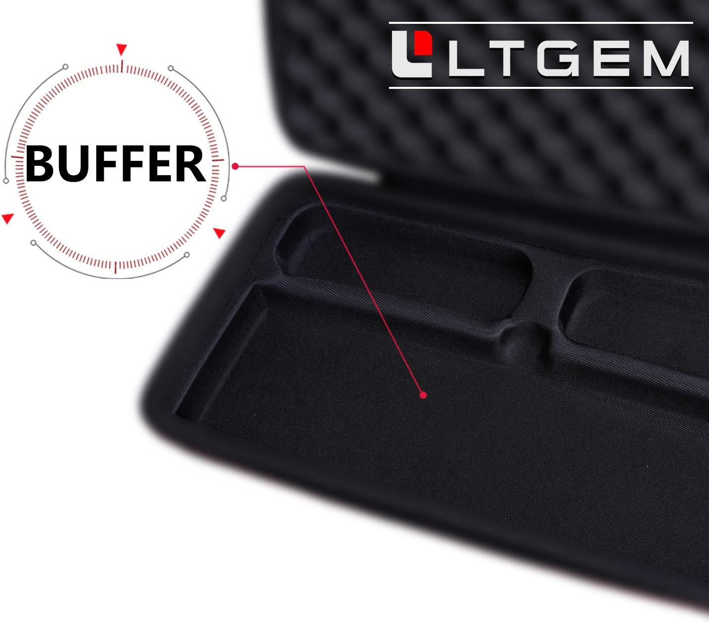 LTGEM EVA Hard Case for Numark DJ2GO2 or Numark DJ2GO2 Touch &ndash; Compact 2 Deck USB DJ Controller (Black) image number 6