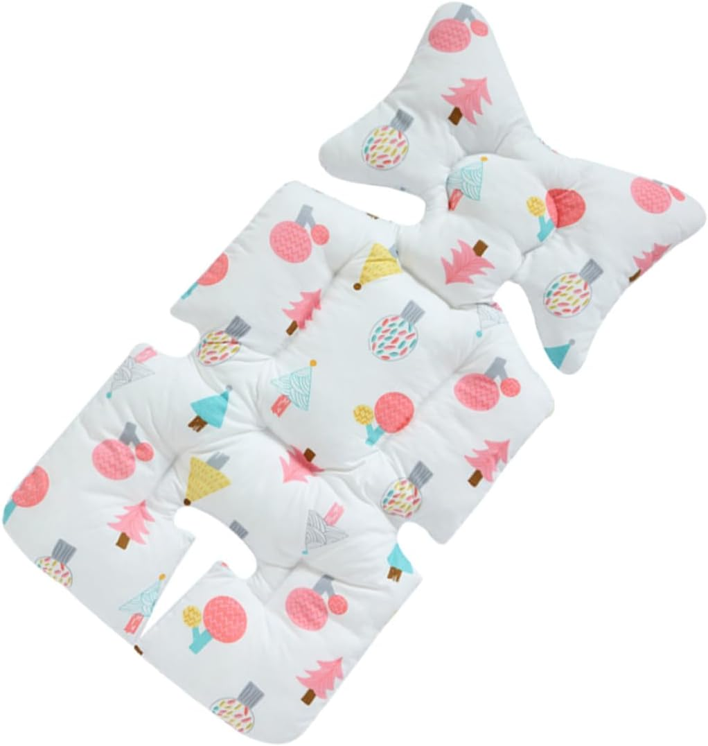 Breathable Stroller Cushion Pad Soft Cartoon Protector for Pushchair High Chair Seat Shock-Absorbing Padded Liner for Comfort and Safety Multifunctional Pram Cushion with Gentle image number 5