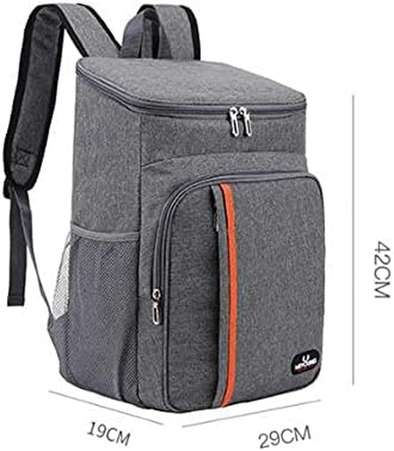 18 L Insulated Picnic Backpack Waterproof Outdoor Cooler for Hiking Fishing Camp-Blue image number 4