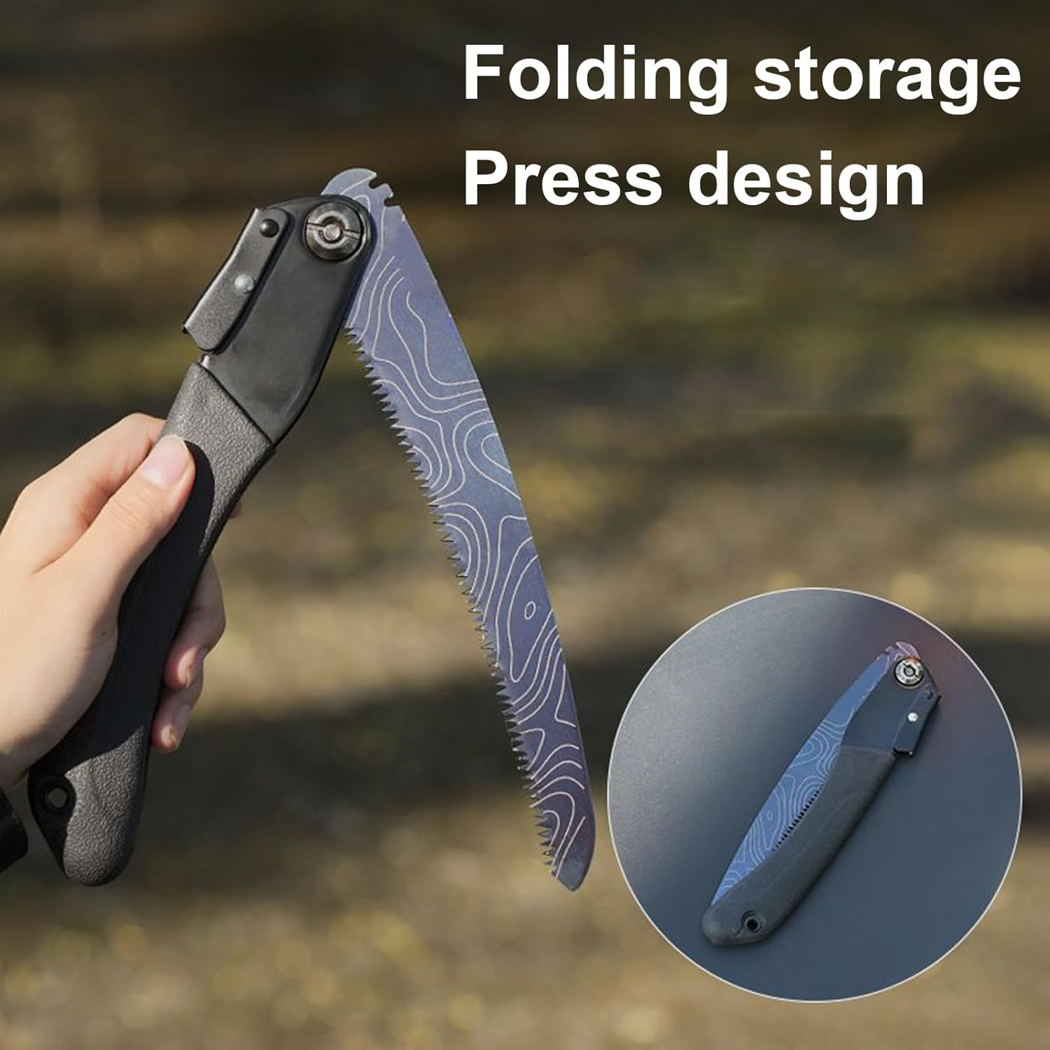 Camping Saw,Foldable Tree Trimming Hand Saw - Trimming Tools Portable Equipment for Gardening Outdoor Adventure Gardener Yard Logging Branch Bushcraft Carpentry