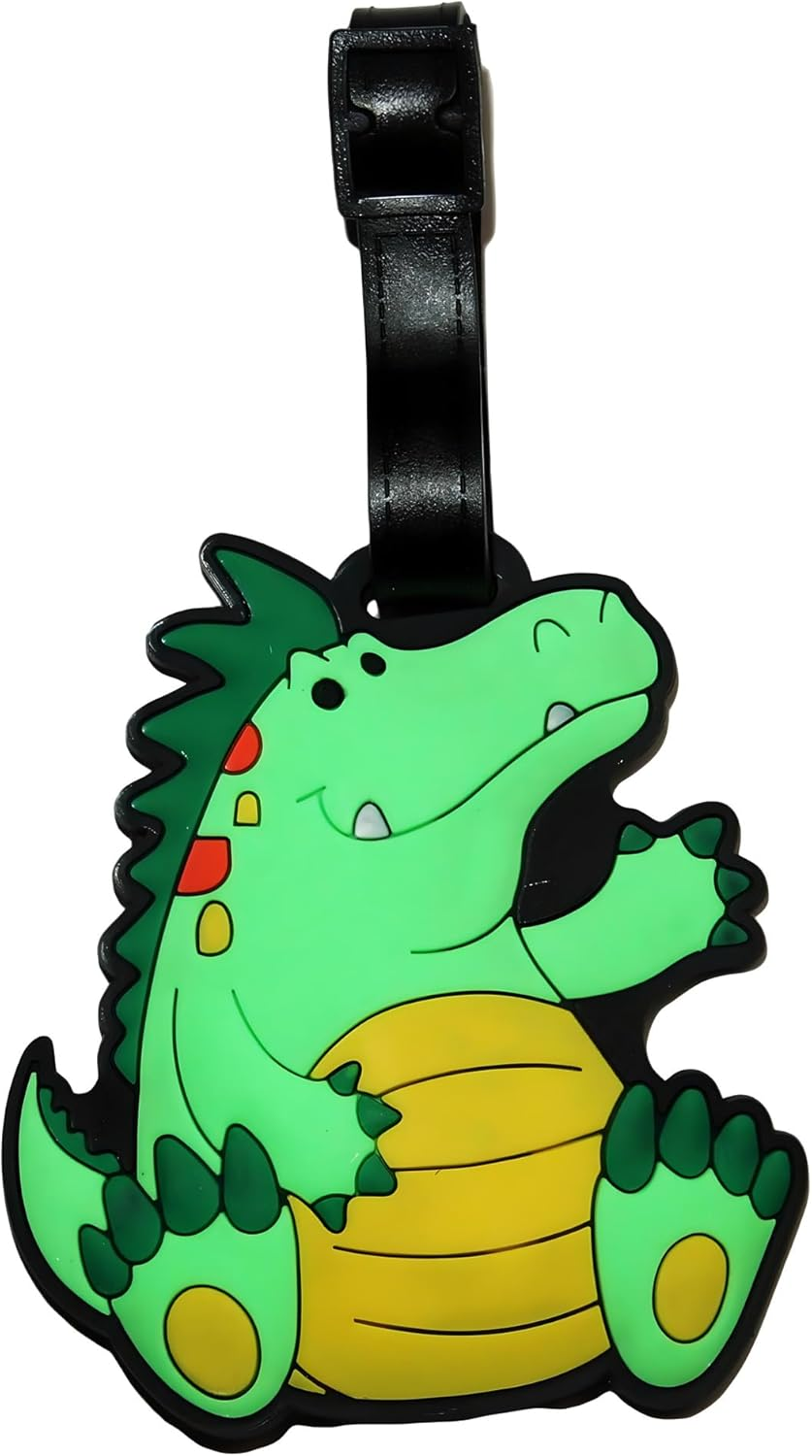 ANINIUCN Dust Bunny Silicone Luggage Tag &ndash; Cute Quirky ID Label for Suitcases, Backpacks & Travel Bags &ndash; Fun Travel Accessory for Teens & Adults