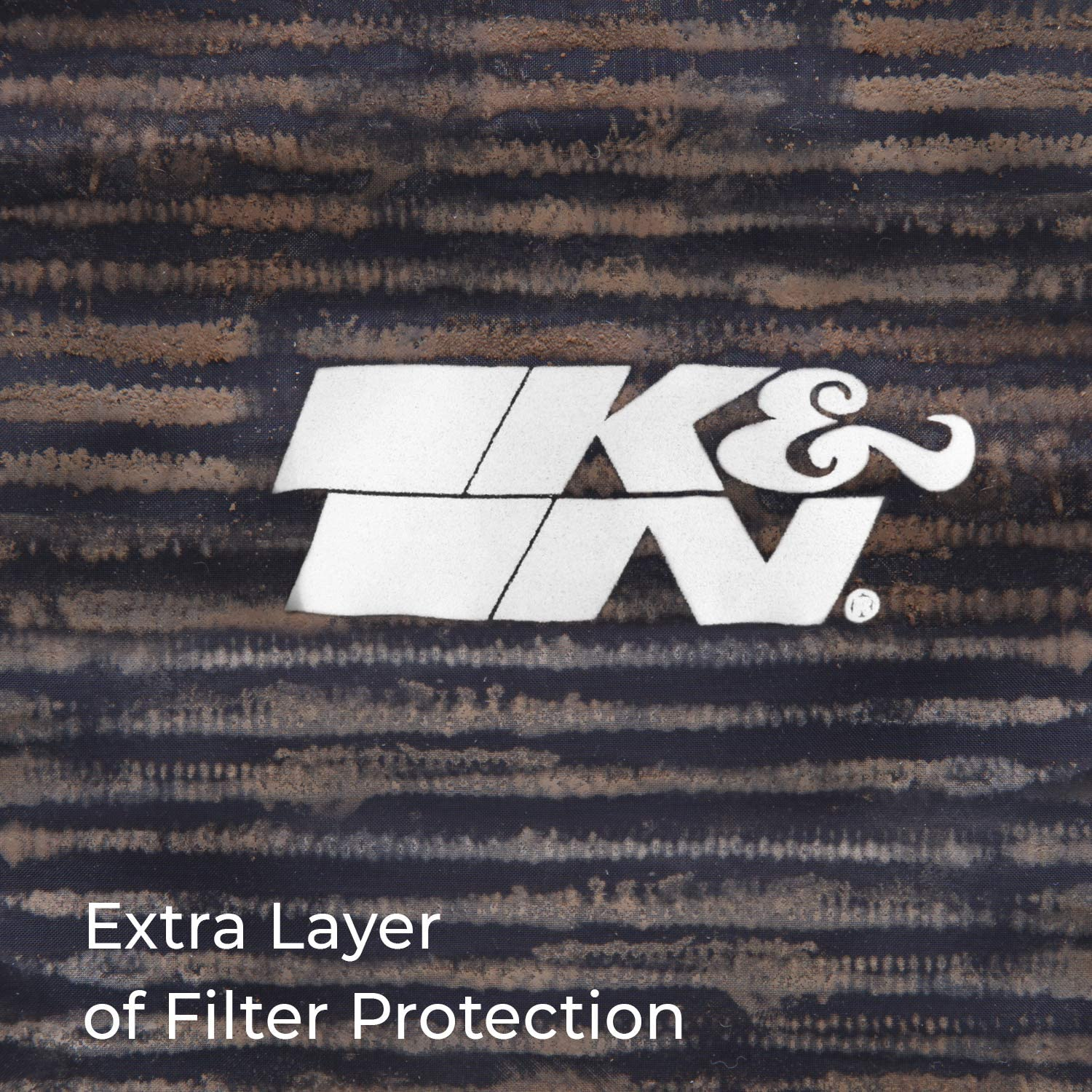 K&N RU-2590DK round Tapered Drycharger Air Filter Wrap - Air Filter image number 5