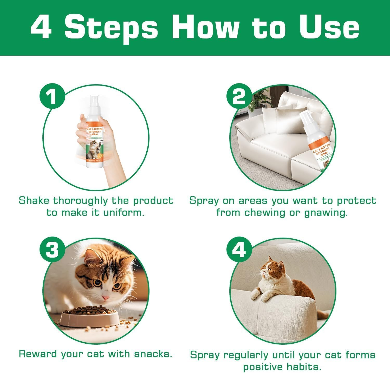 No Chewing Bitter Spray for Dogs,Dog Correction Spray,Prevent Pets from Soiling the Carpet,Puppies and Cats Stop Dogs from Chewing Furniture Spray Safe image number 6