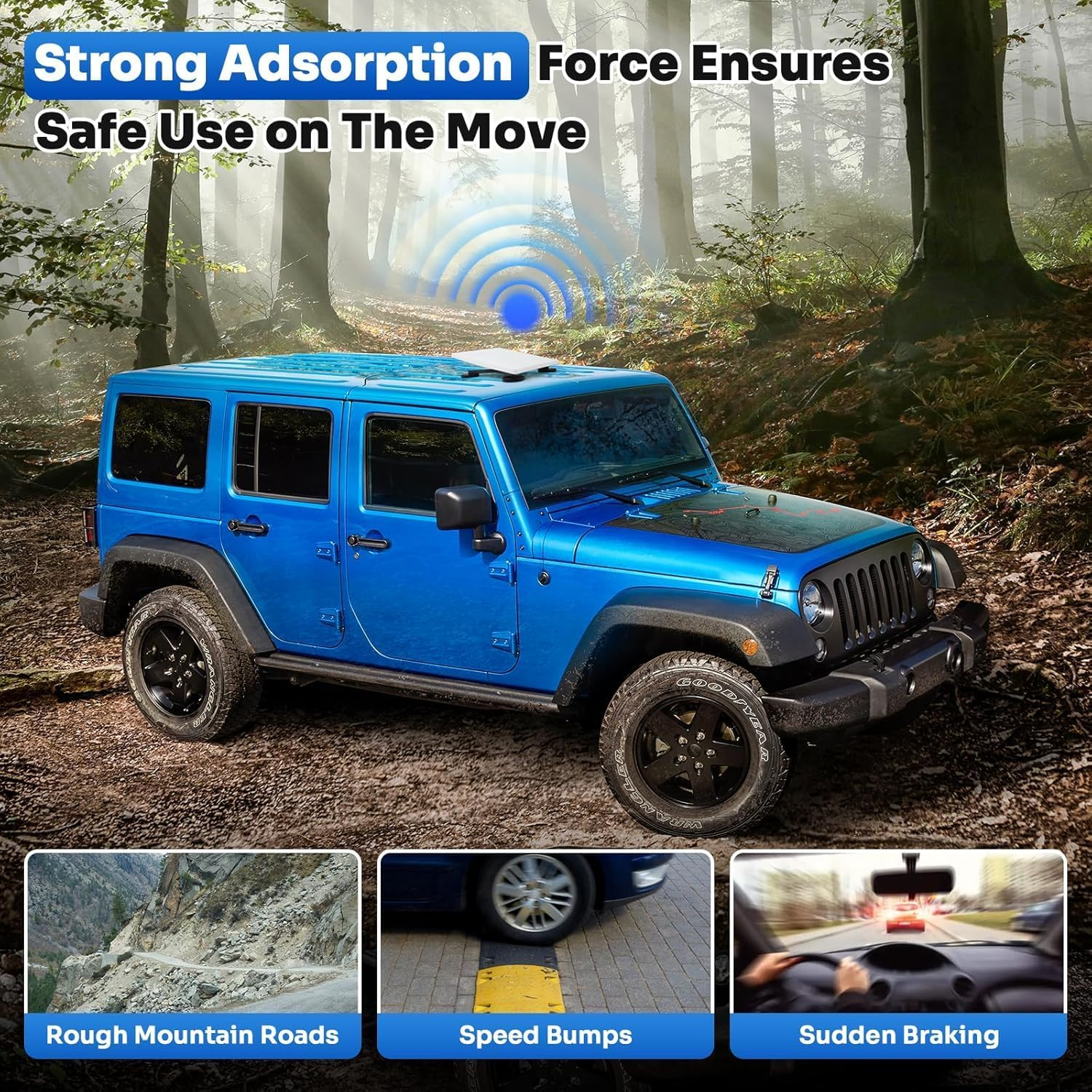 Starlink Mini Magnetic Mount - Star Link Mini Roof Aluminum Alloy Mount for Car Mini Starlink RV Accessories Magnet Suction for Rvs, Vans, Boat, Yachts, Trucks image number 4