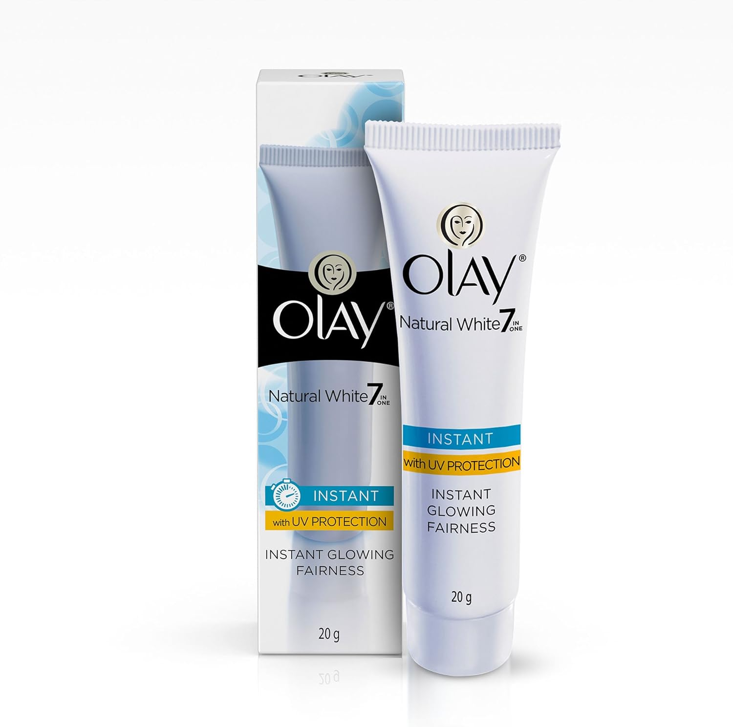 Olay Natural White Light Instant Glowing Fairness Skin Cream, 20Gm