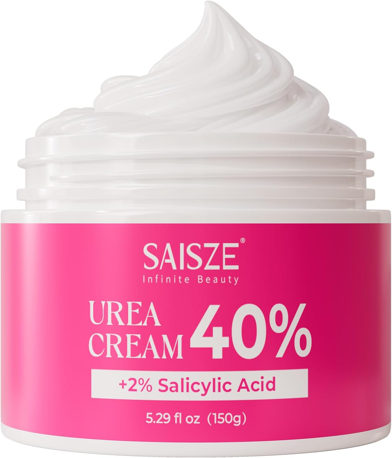 SAISZE Urea Cream 40 Percent for Dry Cracked Feet, Foot Cream for Dry Cracked Heels, Moisturizer with 40% Urea and 2% Salicylic Acid, 5.29 Oz image number 4