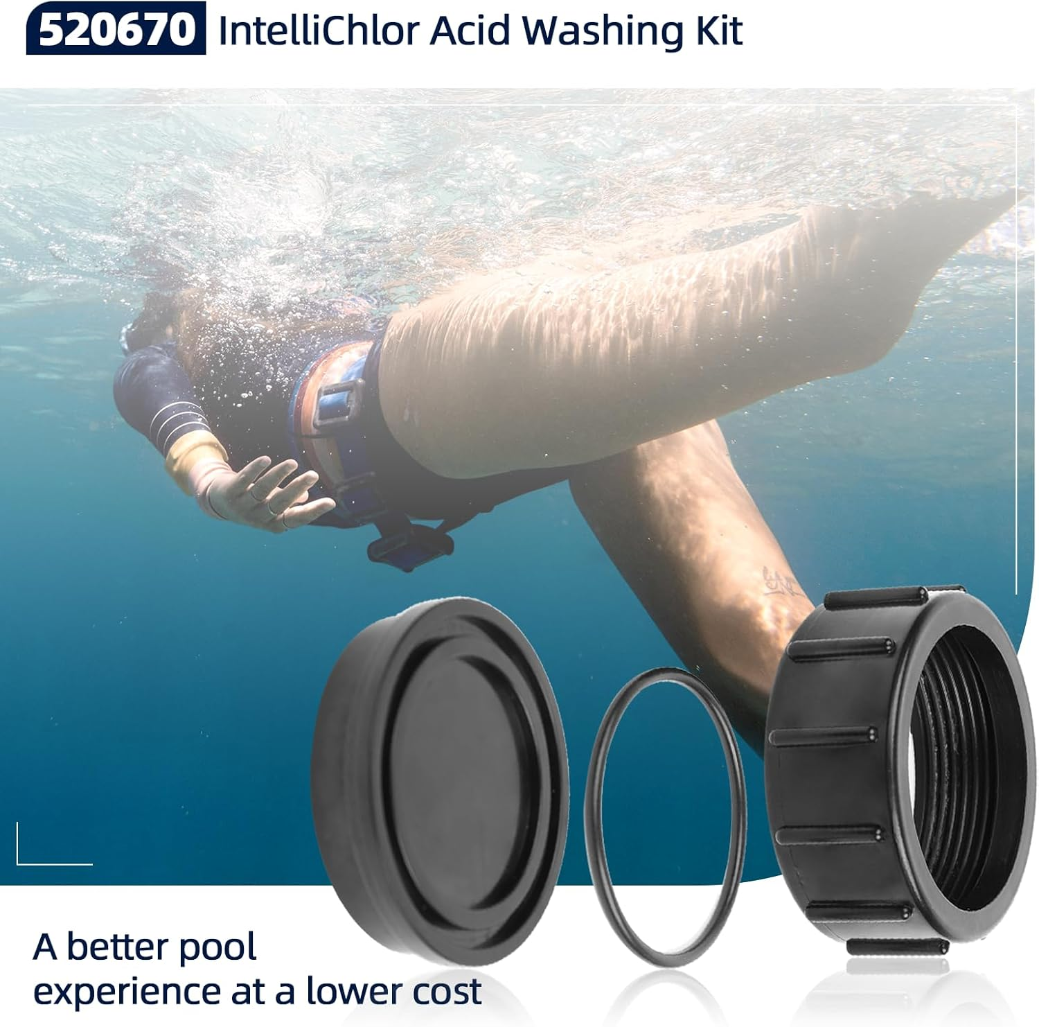 AR-PRO 520670 the Exact Acid Washing Kit Replacement for All Pentair Intellichlor Salt Chlorinator Models| Made of Premium, Heavy Duty Plastic - Improving the Parts Lifespan by 50% image number 4