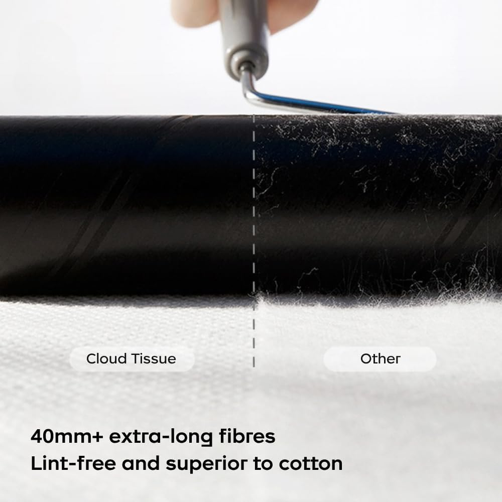 Bc Babycare Dry Wipes Cloud Thickened Facial Soft Tissue, Chemical Free, Wet or Dry Use (320 Counts - 80Pcs of 4Pk) image number 3