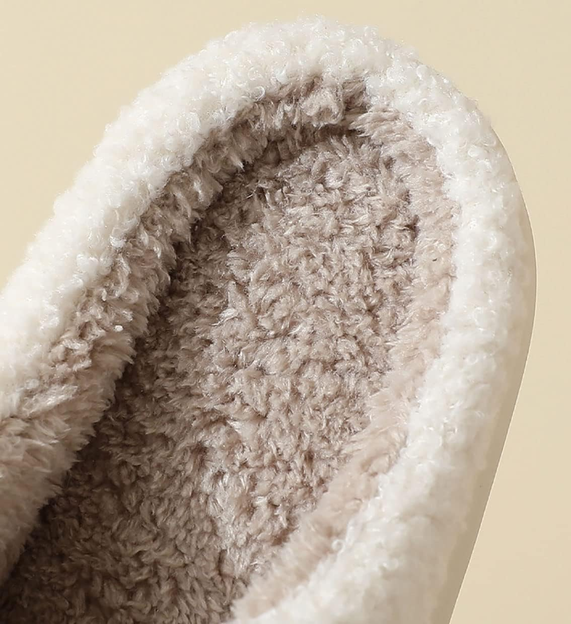 Smiley Face Happy Bear Slippers Women'S Men'S Retro Memory Foam Soft Plush Slippers Warm and Non Slip Home Shoes Embroidered Pattern Slip on Slippers image number 3