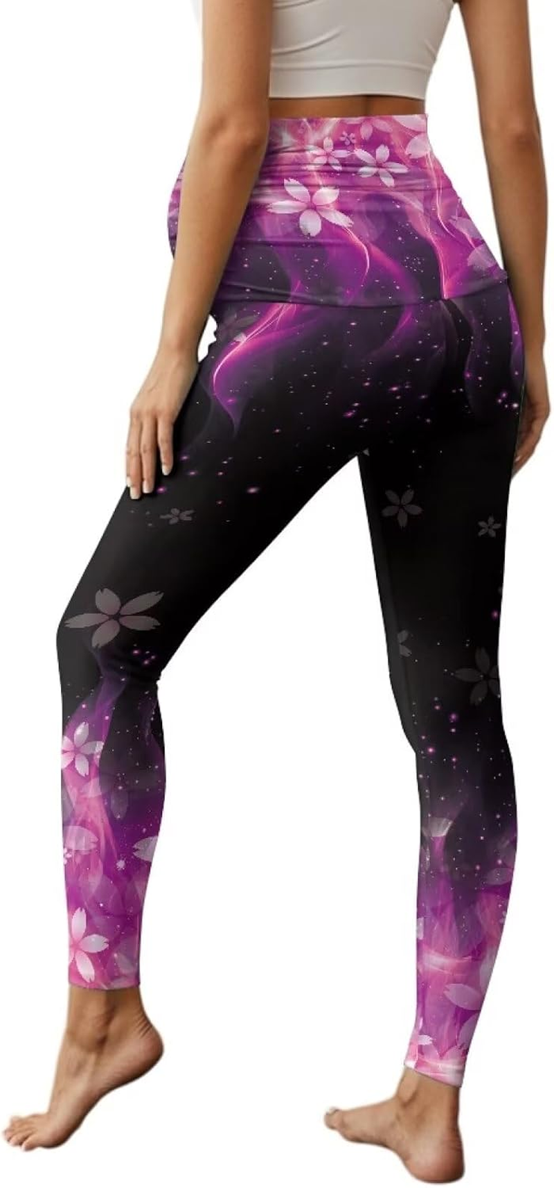 AFPANQZ Maternity Leggings Pregnant Pants over the Belly with Pockets High Waisted Stretch for Workout Tights Yoga Sweatpants