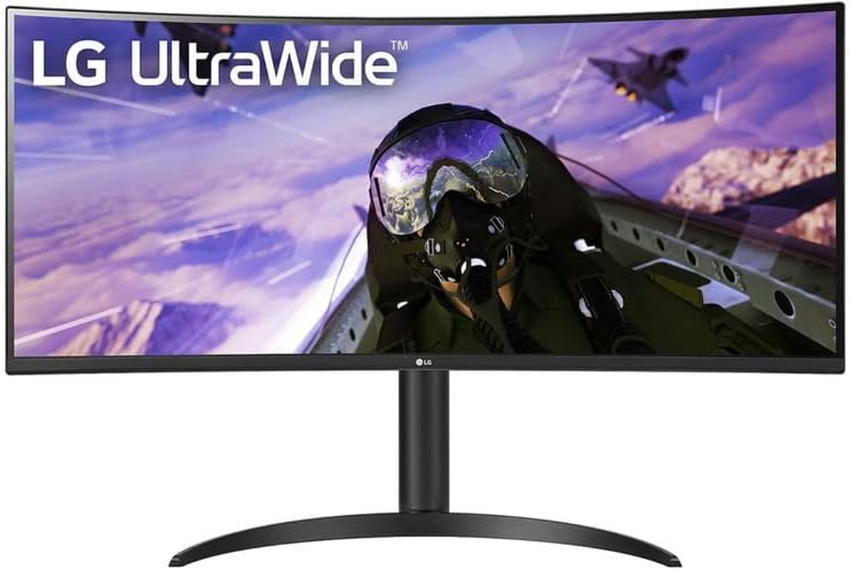 34" LG 34BP65C-B Ultrawide UWQHD 160Hz VA Curved Gaming Monitor Black image number 2