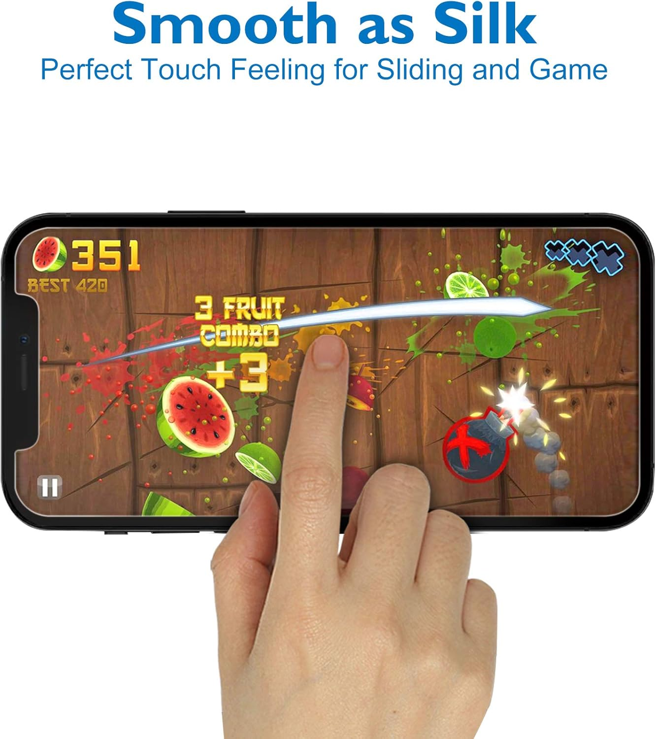 Mothca Tempered Glass for Iphone 12 / Iphone 12 Pro 6.1 Inch Matte Screen Protector 2.5D 9H Glass, Anti-Fingerprint, Anti-Glare Protection (2020) image number 5