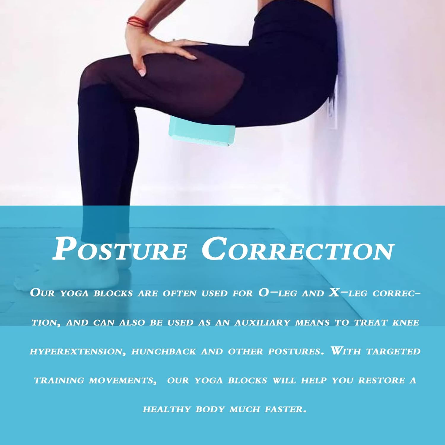 2 Pack Squat Wedge Blocks - Non Slip Professional Squat Ramp for Heel Elevated Squats Calf Raises Platform, for Men Women, Slant Board Trainer for Fitness, Squat, Pushup, Weightlifting, Yoga image number 4