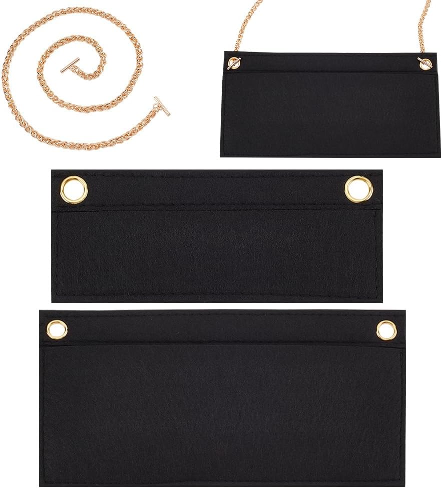 WADORN 2-Size Conversion Kit for Purse Organiser with Gold Chain image number 1