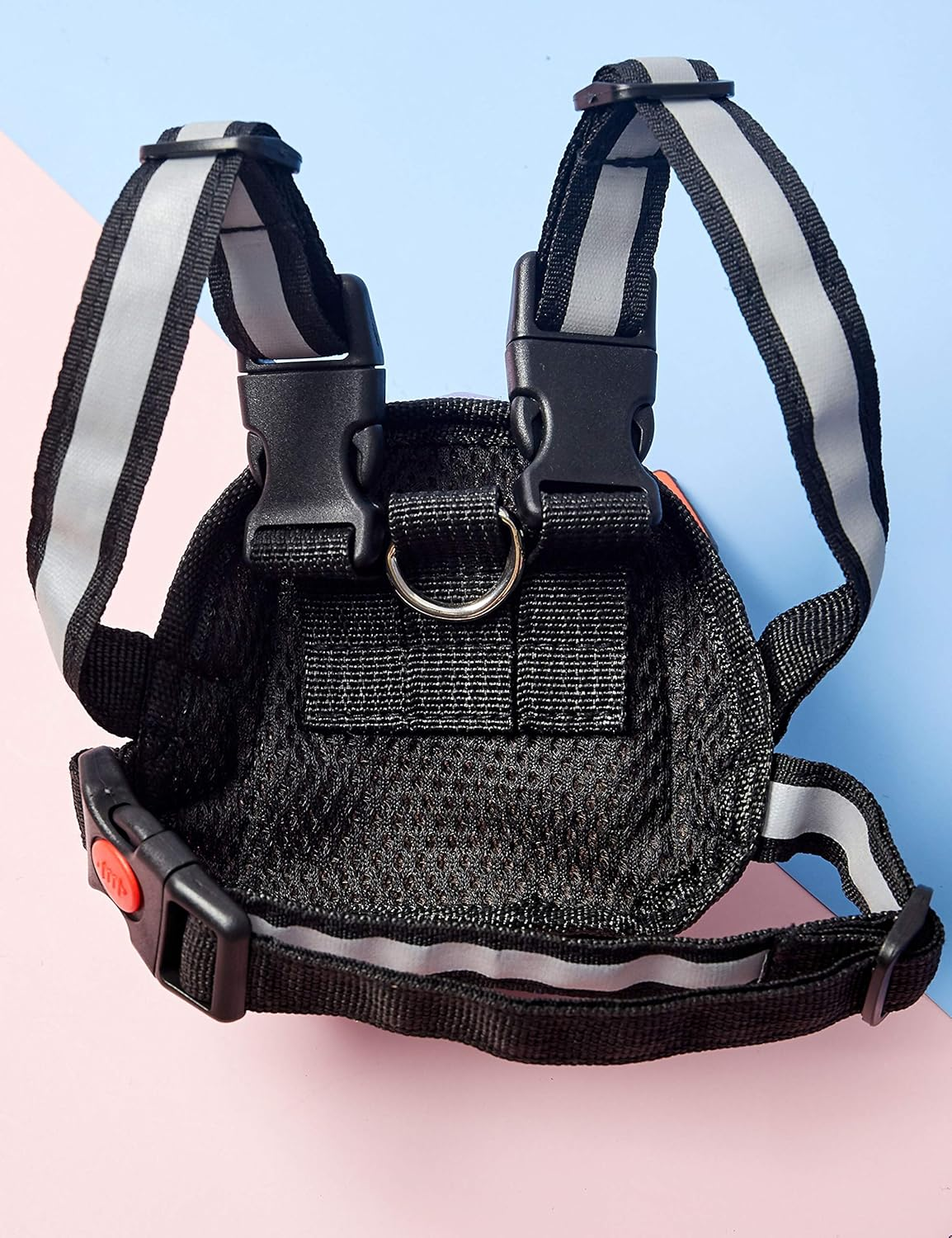 Icicecream Dog Backpack Harness with Leash Backpack for Dogs Adjustable Dog Pack Reflective Strips Night Safe Outdoor Travel Hiking Walking Harness Backpack for Small Medium Dogs image number 7