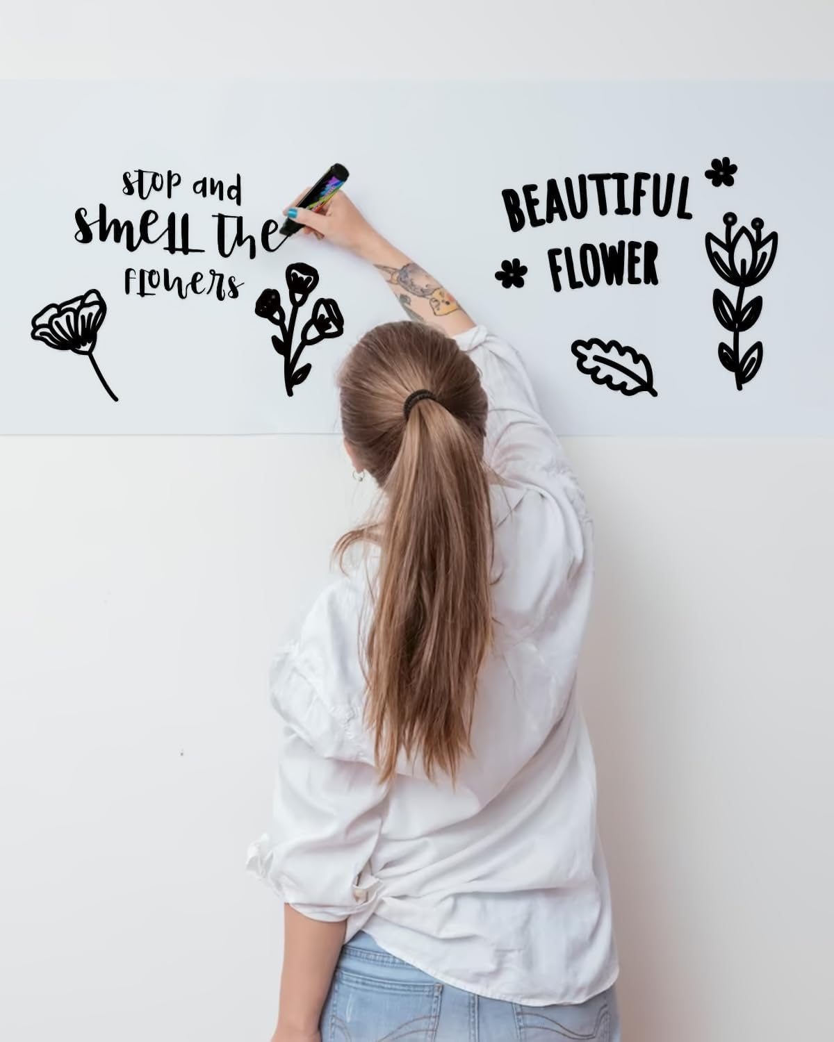 Fansarriche Acrylic Paint Markers, 15Mm Jumbo Felt Tip, Black and White Colored Waterproof and Permanent Paint Pens for Tagging, Signs, Calligraphy, and Outdoor Paintings - 24 Colors image number 3