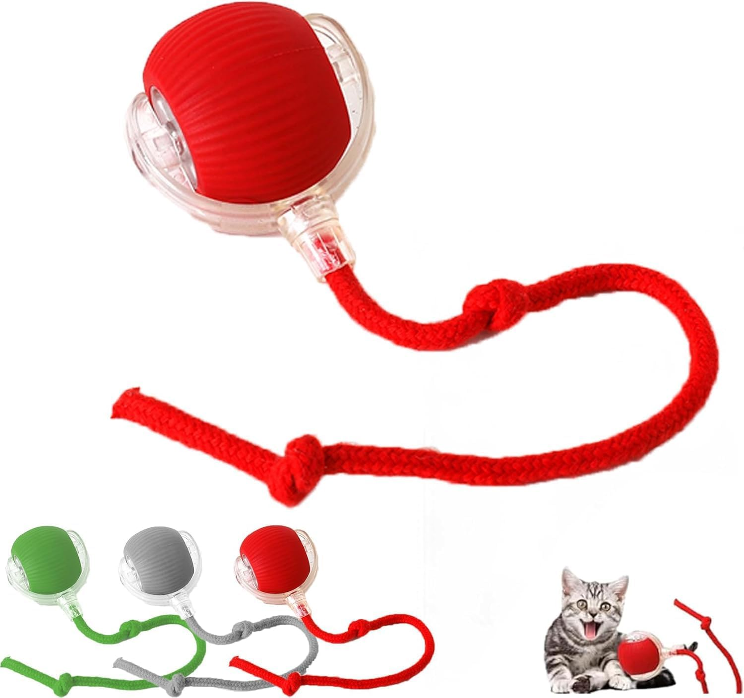 JIGCEN Interactive Cat Ball Toy, Pet Intelligent Rolling Ball image number 3