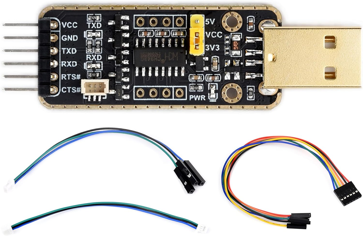 USB to UART Debugger Module for Raspberry Pi 5, Type-A Port Onboard UART Connector, Pi5 UART Debugging for Mac Linux Android Windows 7/8/8.1/10/11, High Baud Rate Transmission image number 3