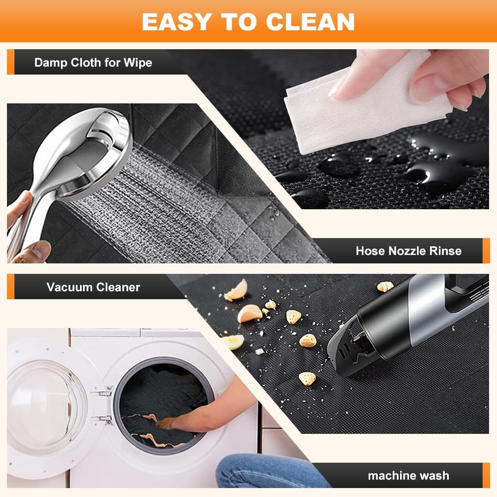 Dog Car Seat Cover,Large Space Back Seat Extender for Dogs,Waterproof Scratch Proof Nonslip Dog Hammock Soft Back Seat Covers with Mesh Visual Window & Side Flap for Cars Trucks and Suvs