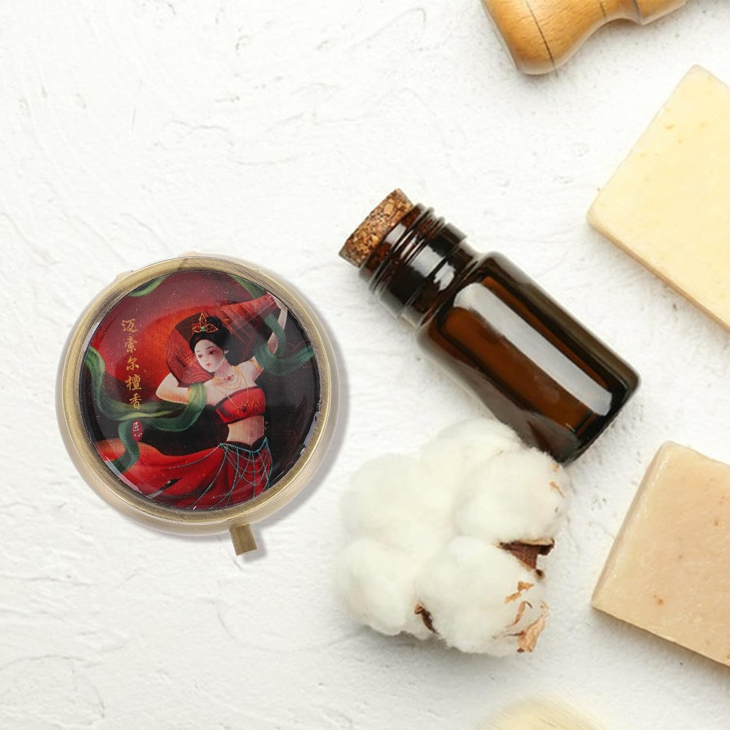 FOMIYES Solid Perfume Balm 12G Sandalwood Scent Portable Natural Solid Fragrance Aromatherapy Body Fragrance for Women Travel Friendly image number 4