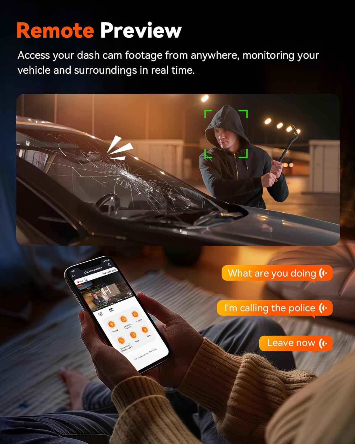 Vantrue LTE Module for E1 Pro, S1 Pro, N2X E360 Dash Cam with Remote Live View, Geofencing & Alert, Incident Notification, Vehicle Location Track, 2G Cloud Storage, Remote Wake-Up, SD Card Management image number 3