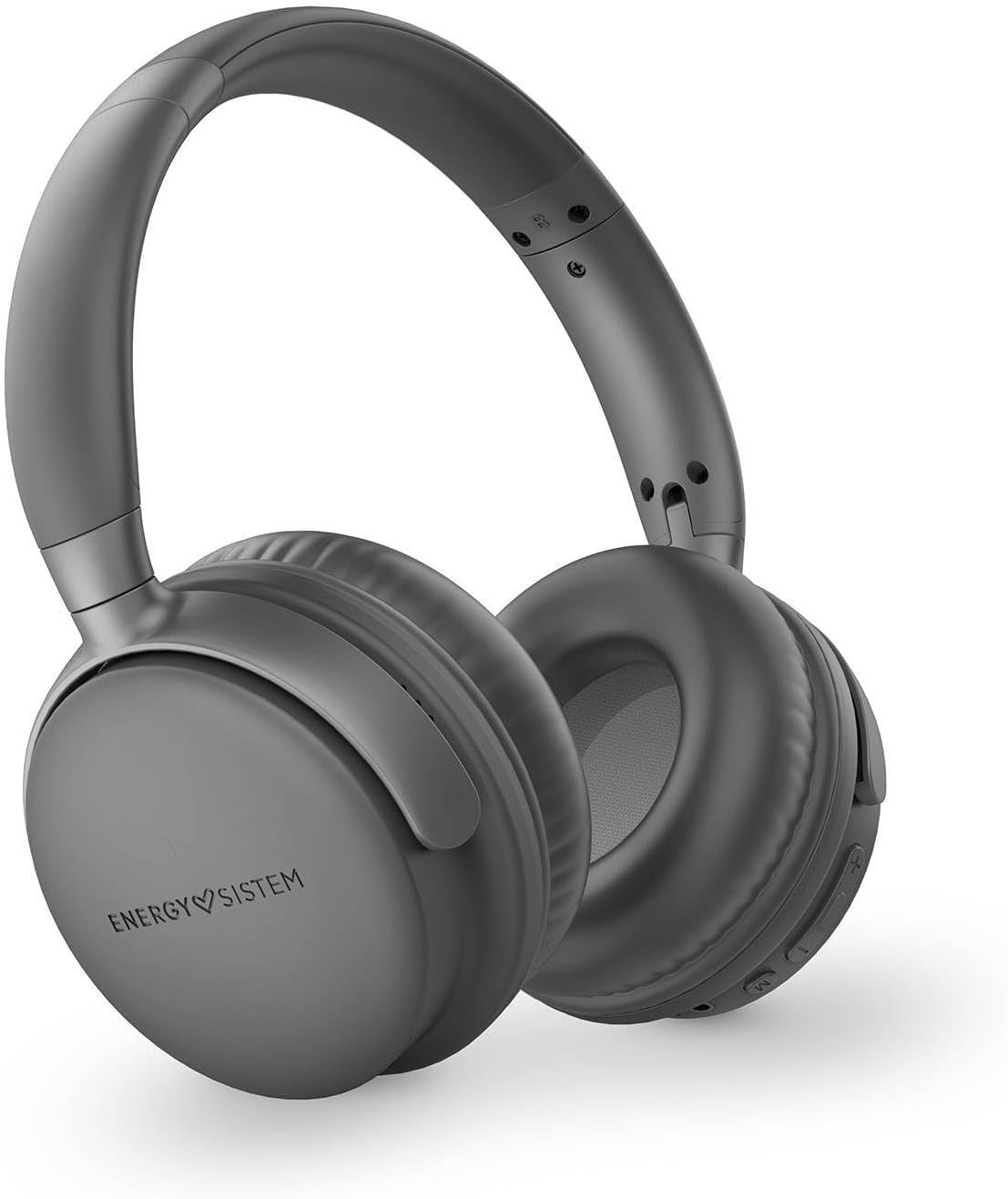 Energy Sistem Studio plus Bluetooth Headphones (FM Radio, 45 Hours Battery Life, MP3 Player Microsd, Deep Bass, Protein Leather Ear Pads and Elastic Memory Foam), Grey image number 1