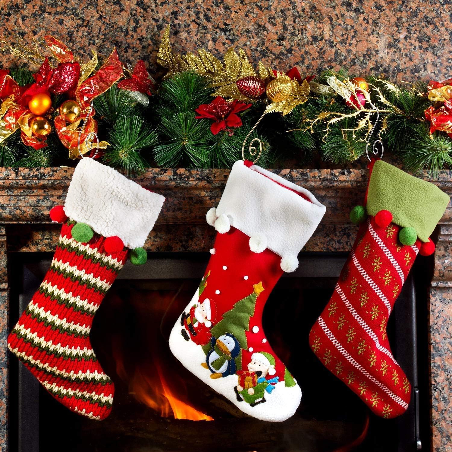 Supoice 160 Pcs Christmas Ornament Hooks Stainless Steel Christmas Ornament Hangers Perfect for Christmas Tree Decorations image number 1